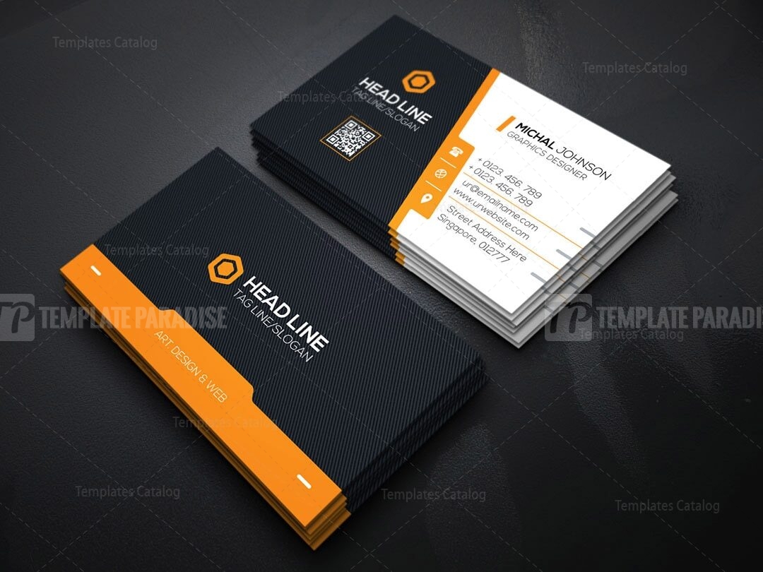 Classy Colorful Visiting Card Template - Template Paradise | Graphic ...